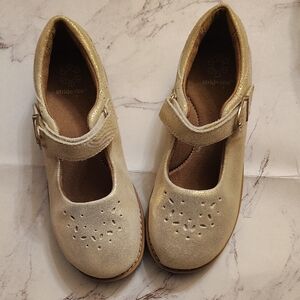 Stride Rite Shimmering Gold Mary Jane Shoes